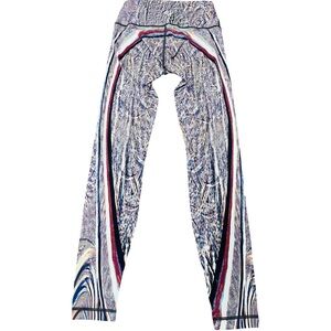 lululemon WUNDER train highrise Multicolor Patterned Leggings